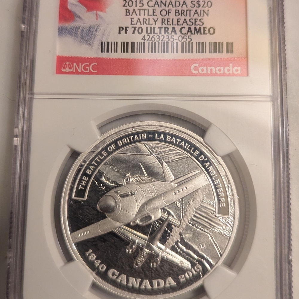 2015 Canada $20 Battle of Britain Silver Coin